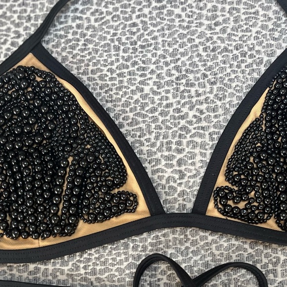 Beach Bunny Black and Gold Bikini Small - Picture 4 of 7